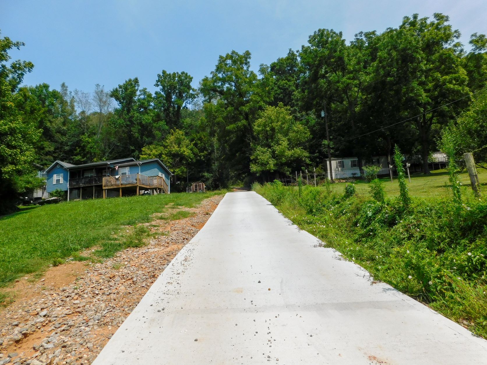 West driveway view