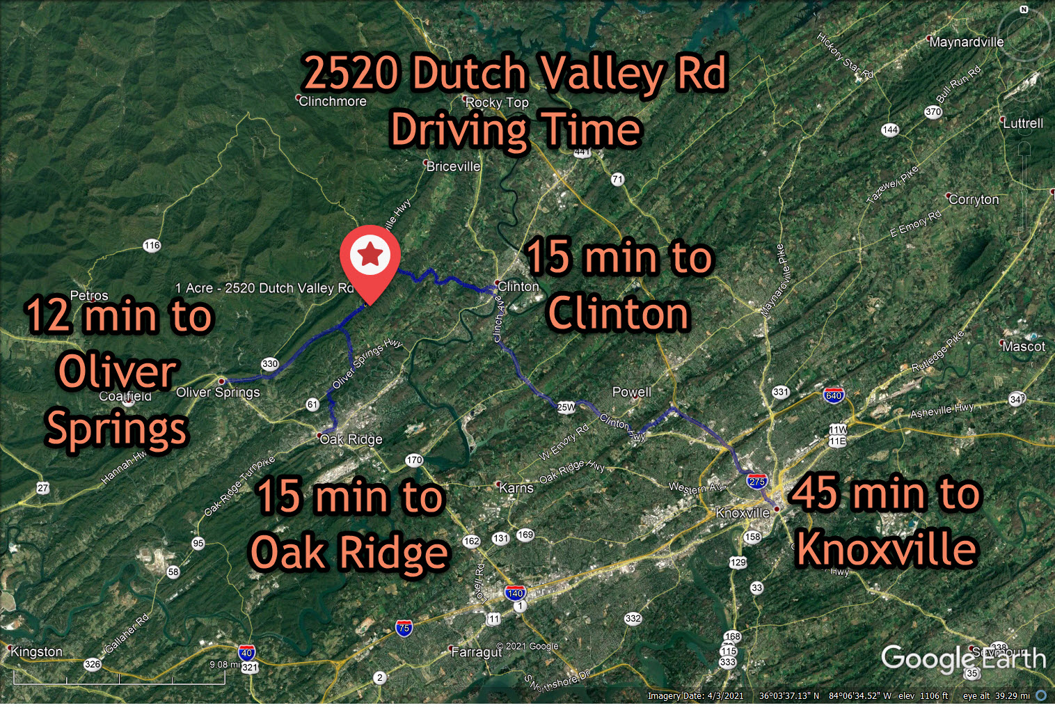Driving distances